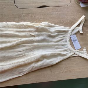 White high Neck Tank